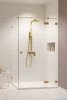 Radaway Essenza Pro Brushed Gold Kdj kabina 120x80cm prawa szczotkowane złoto 10097120-99-01R/10098080-01-01